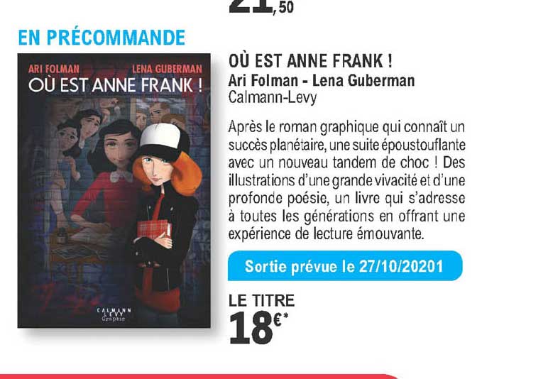 où est anne frank ! air folman - lena guberman