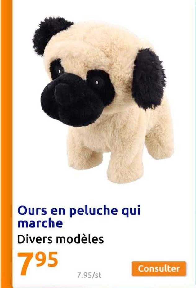 ours en peluche qui marche