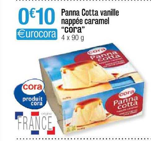 panna cotta vanille nappée caramel "cora"