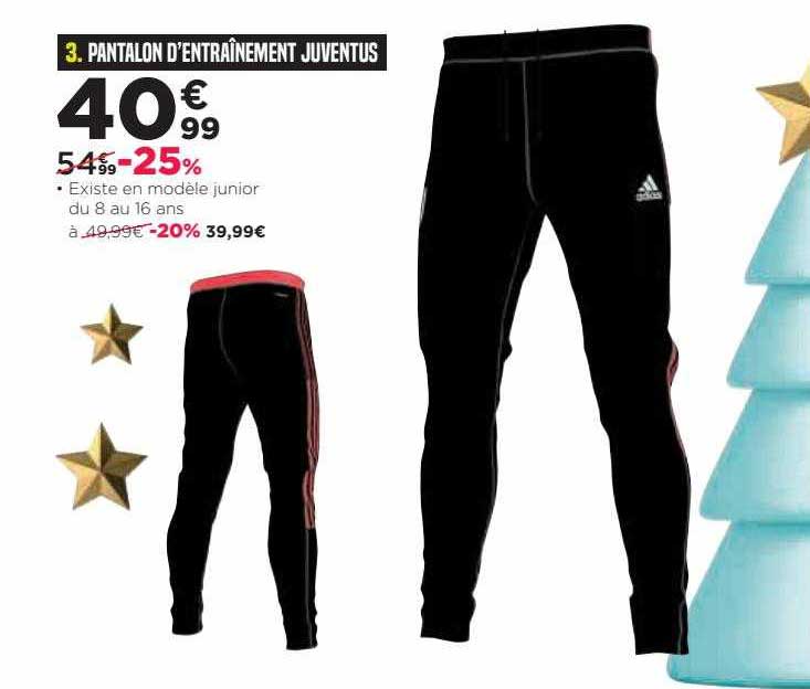 pantalon d'entraînement juventus adidas
