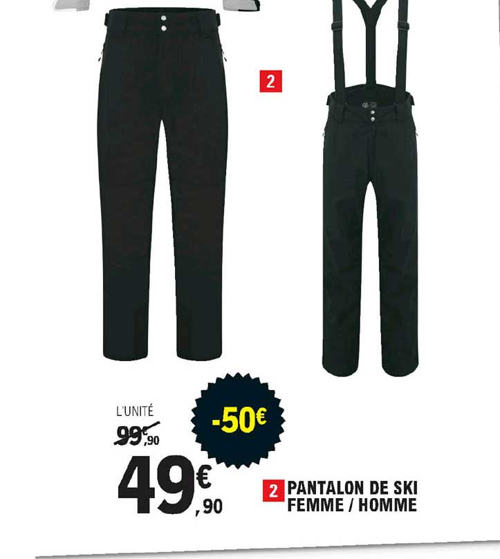 pantalon de ski femme homme
