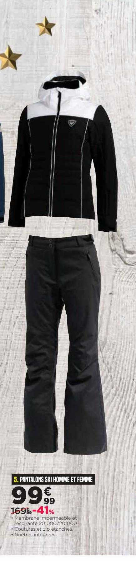 pantalons ski homme et femme