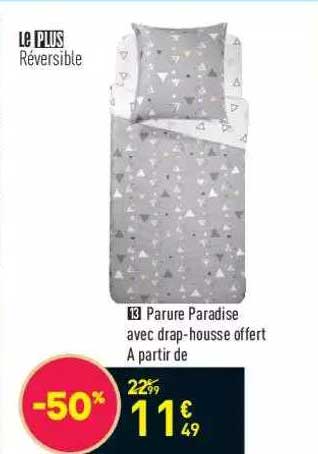 parure paradise avec drap-housse offert