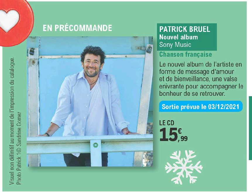 patrick bruel - nouvel album
