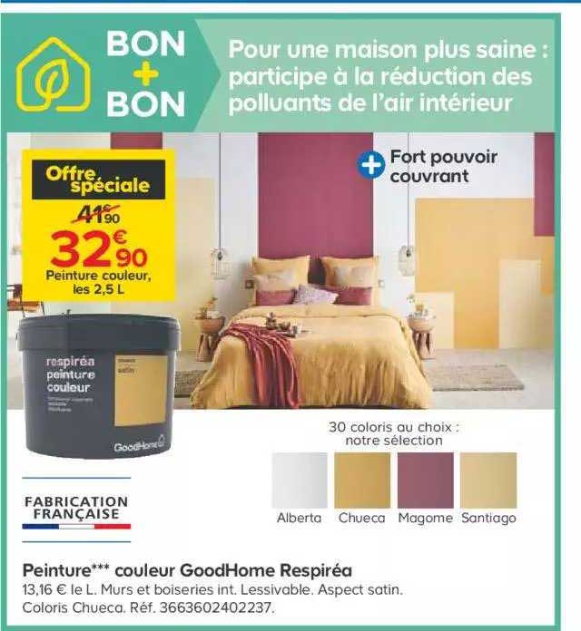 Peinture Couleur GoodHome Respiréa