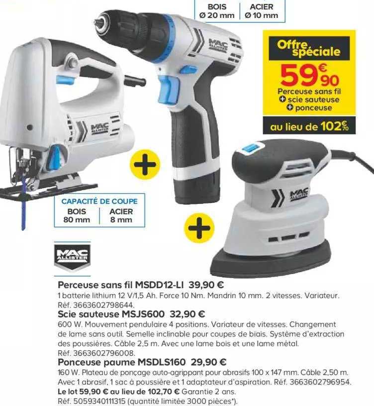 perceuse sans fil mac allister