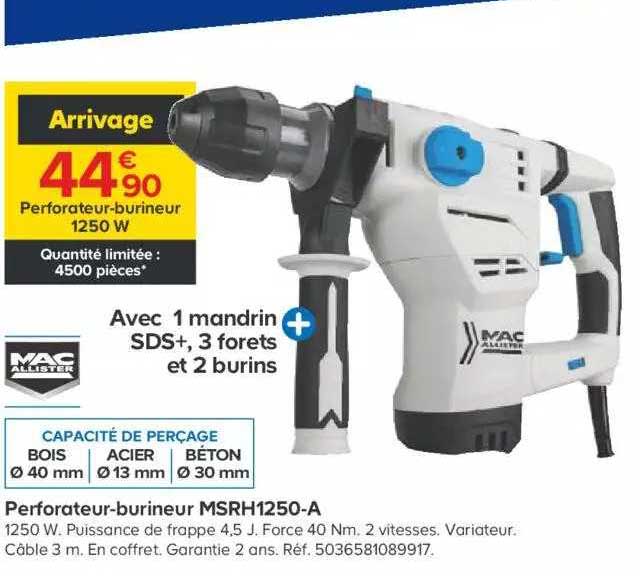 perforateur-burineur 1250 w