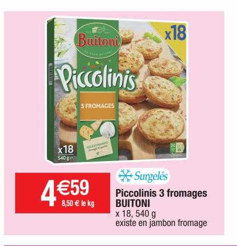Piccolinis 3 Fromages Buitoni