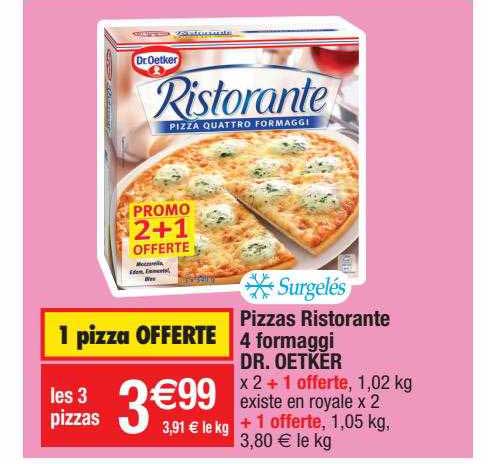 pizzas ristorante 4 formaggi dr. oetker