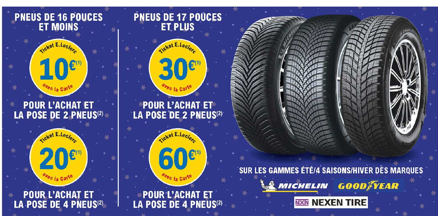 pneus de 16 pouces et moins, pneus de 17 pouces et plus,