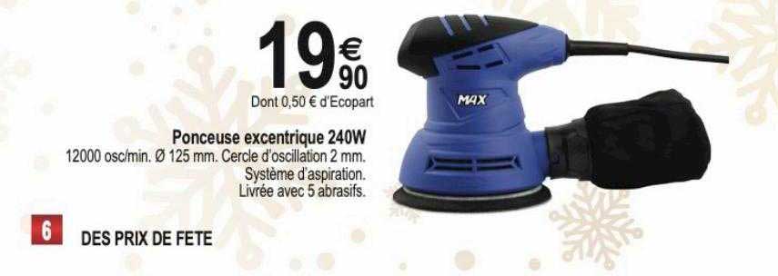 Ponceuse Excentrique 240w Max