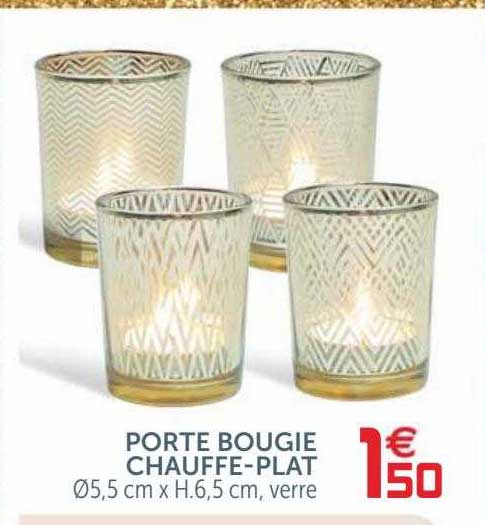 porte bougie chauffe-plat