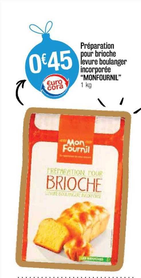 préparation pour brioche levure boulanger incorporée "monfournil"