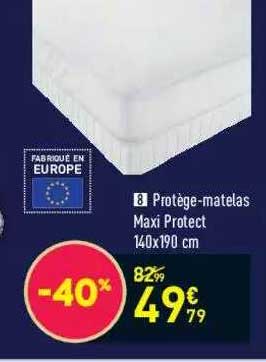 protège-matelas maxi protect 140x190 cm