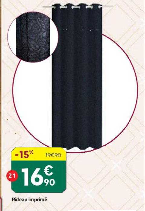 Rideau Imprimé