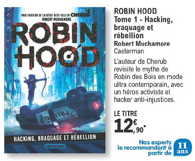 robin hood tome 1 - hacking, braquage et rébellion robert muchamore