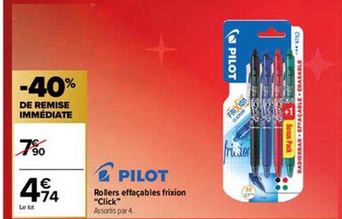 rollers effaçables frixion "click"