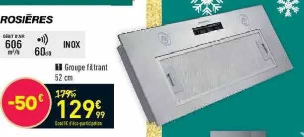 rosières groupe filtrant 52 cm