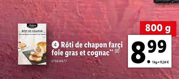 rôti de chapon farci foie gras de cognac deluxe