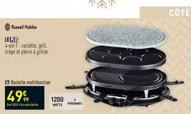 russell hobbs raclette multifonction