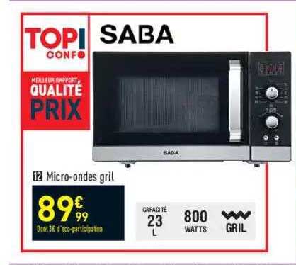 samba micro-ondes gril