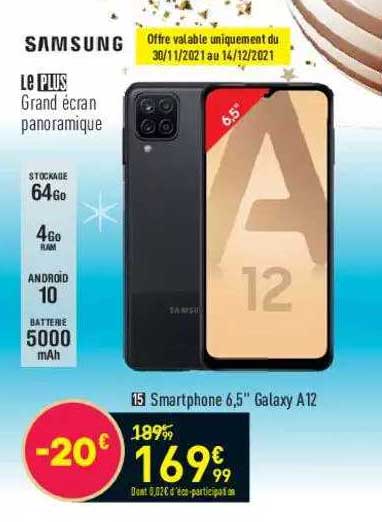 samsung smartphone 6.5" galaxy a12