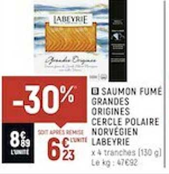 saumon fumé grandes origines cercle polaire norvégien labeyrie