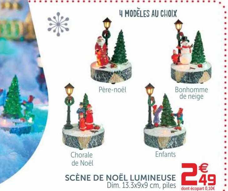 Scène De Noël Lumineuse