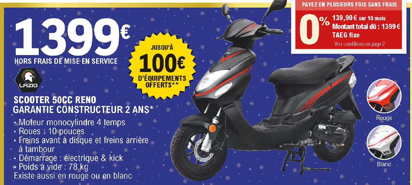 scooter 50cc reno lazio