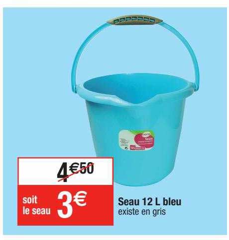 seau 12l bleu