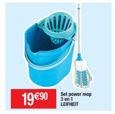 set power mop 3 en 1 leifheit