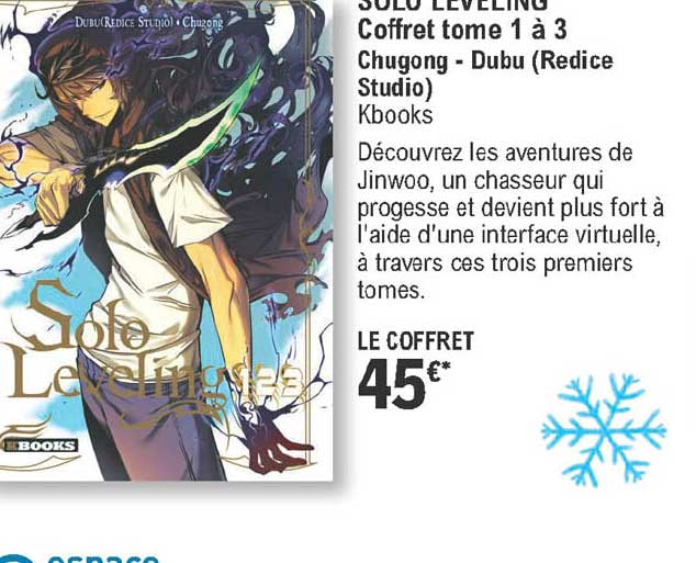 solo leveling coffret tome 1 à 3 - chugong - dubu