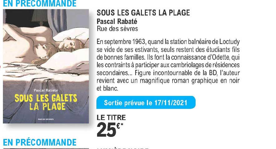 sous les galets la plage - pascal rabaté