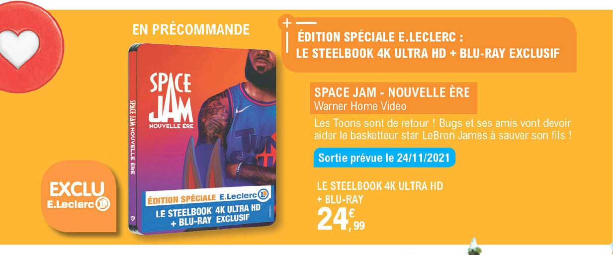 space jam - nouvelle ère - warner home video