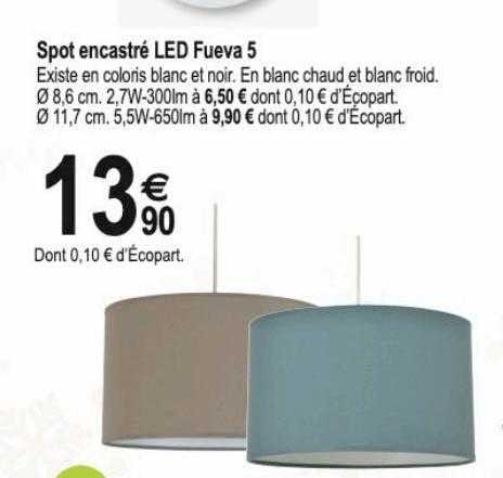spot encastré led fueva 5
