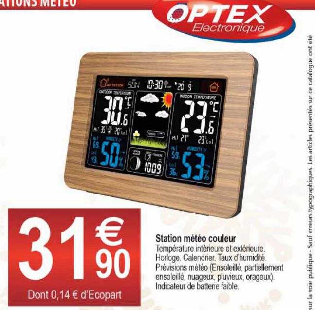 station météo couleur