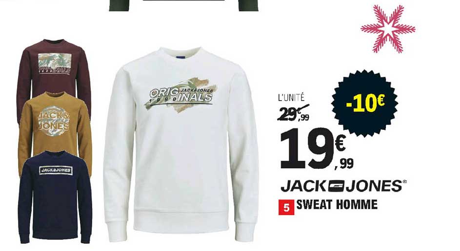 sweat homme jack jones
