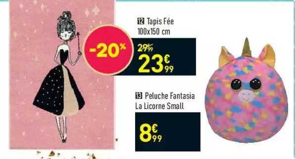 tapis fée peluche fantasia la licorne small