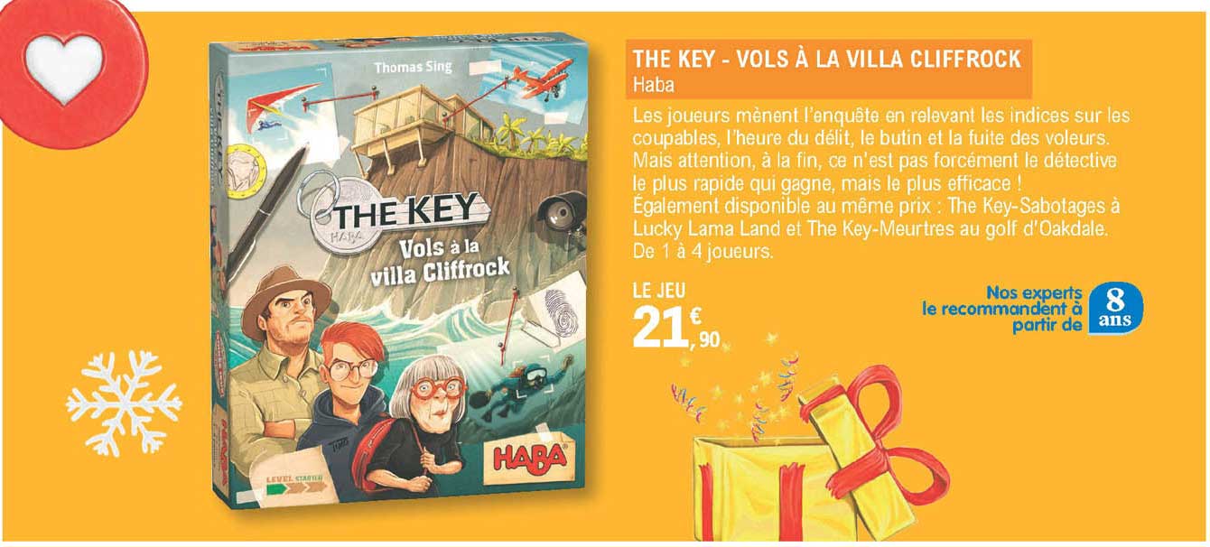 the key - vols à la villa cliffrock - haba