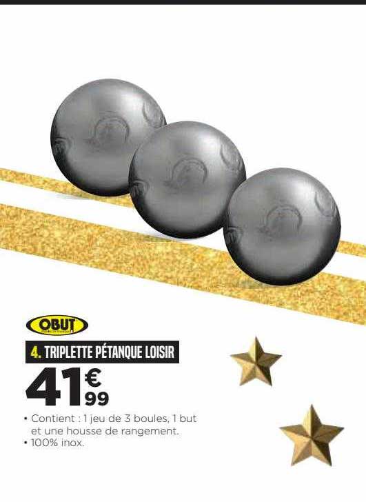 triplette pétanque loisir obut