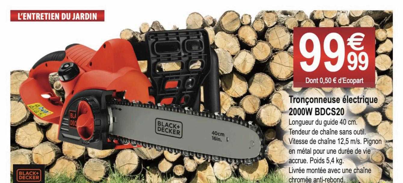 tronçonneuse électrique 2000w bdcs20