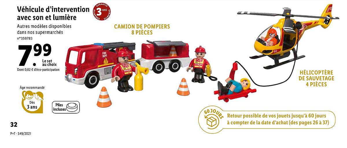 véhicule d'intervention avec son et lumière