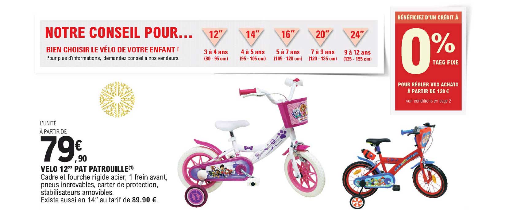 velo 12" pat patrouille