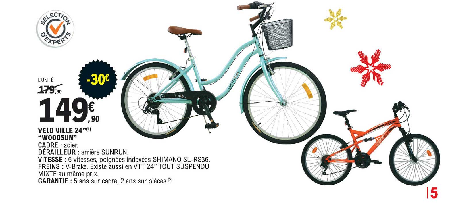 vélo ville 24" "woodsun"