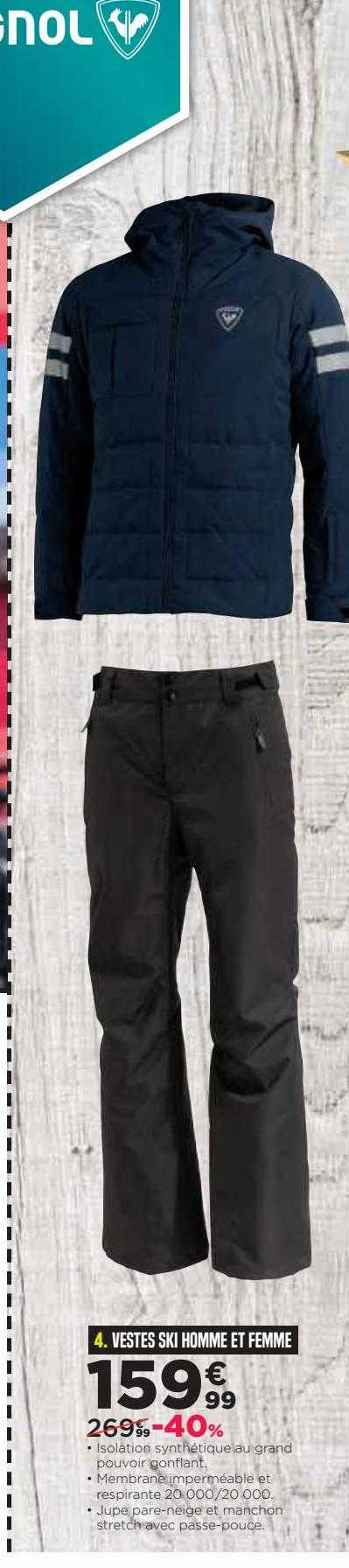 vestes ski homme et femme