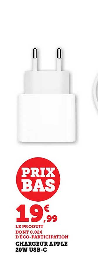 chargeur apple 20w usb-c