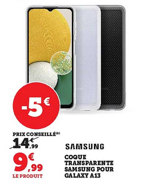coque transparente samsung pour galaxy a13