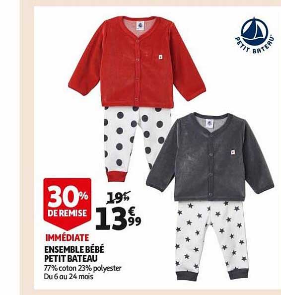 ensemble bébé petit bateau