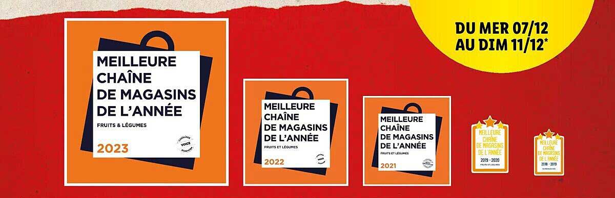 meilleure chaîne de magasins de l'année 2023-2022-2021