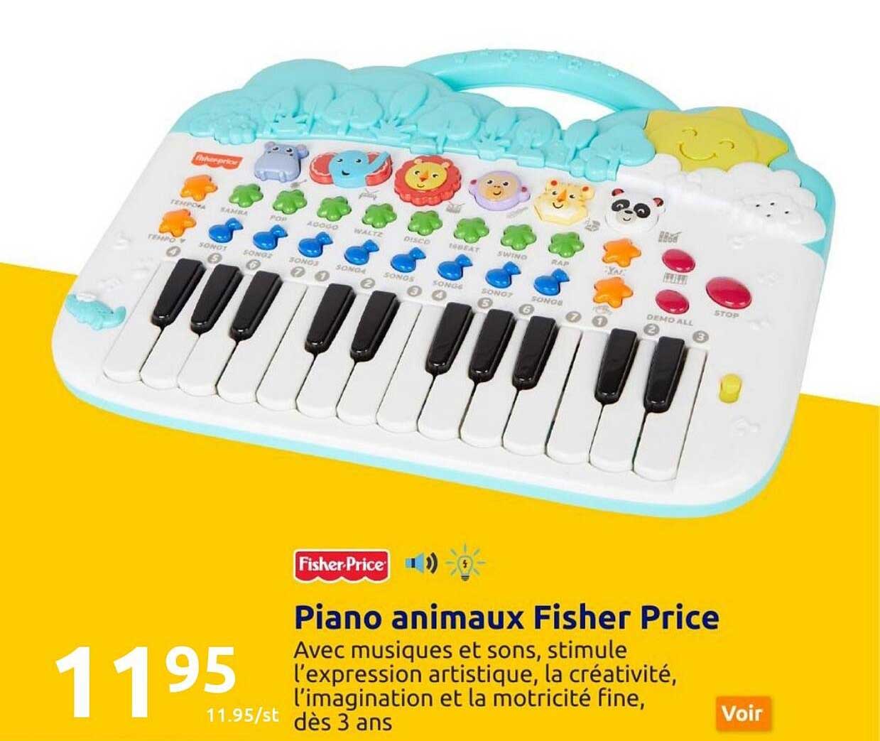 piano animaux fisher price